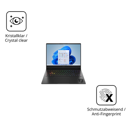 Flexible TPU-Folie passend zugeschnitten für hpomen transcend 16-u1000nl, vollständige Abdeckung
