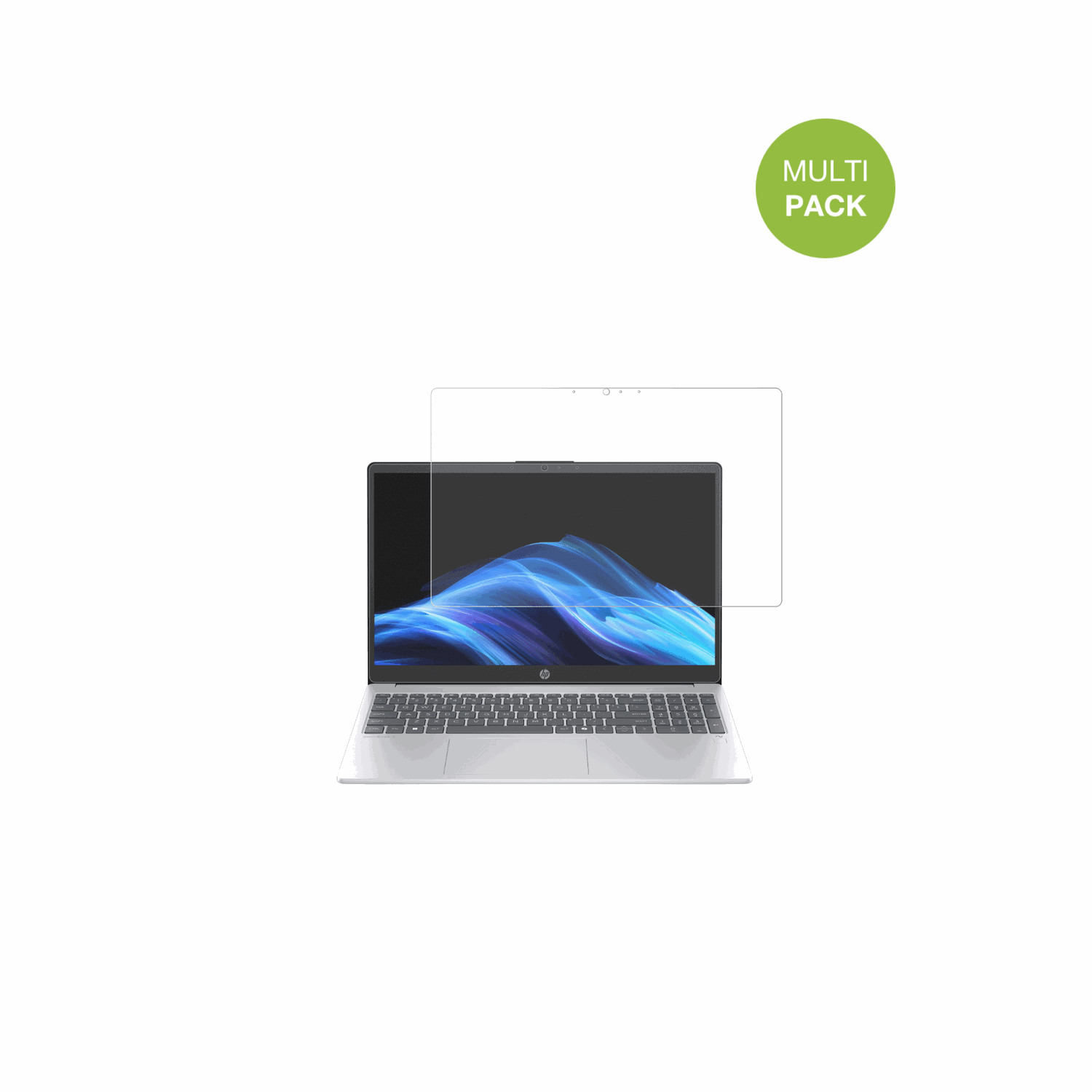HPOmniBook 3 15 Zoll mit aufgebrachter dipos Displayschutzfolie, die lästige Fingerabdrücke minimiert