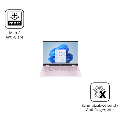 Dünne und entspiegelnde Folie passend zugeschnitten für HP OmniBook 5 Flip 14 FP0765ng
