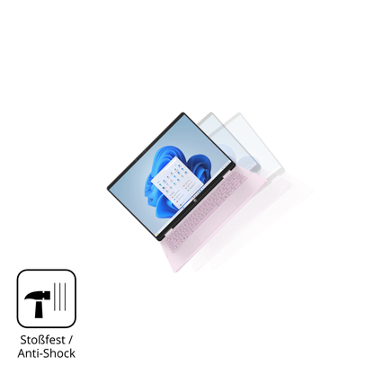 Schutz gegen Kratzer auf dem HP OmniBook 5 Flip 14 FP0765ng Glas durch Schlüssel, Stöße gegen die Tischkante oder Stürze