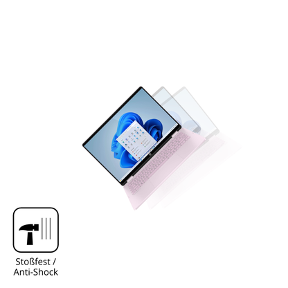 Schutz gegen Kratzer auf dem HP OmniBook 5 Flip 14 FP0765ng Glas durch Schlüssel, Stöße gegen die Tischkante oder Stürze