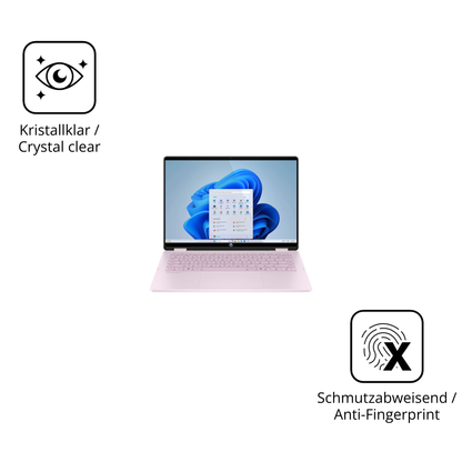 Flexible TPU-Folie passend zugeschnitten für HP OmniBook 5 Flip 14 FP0765ng, vollständige Abdeckung