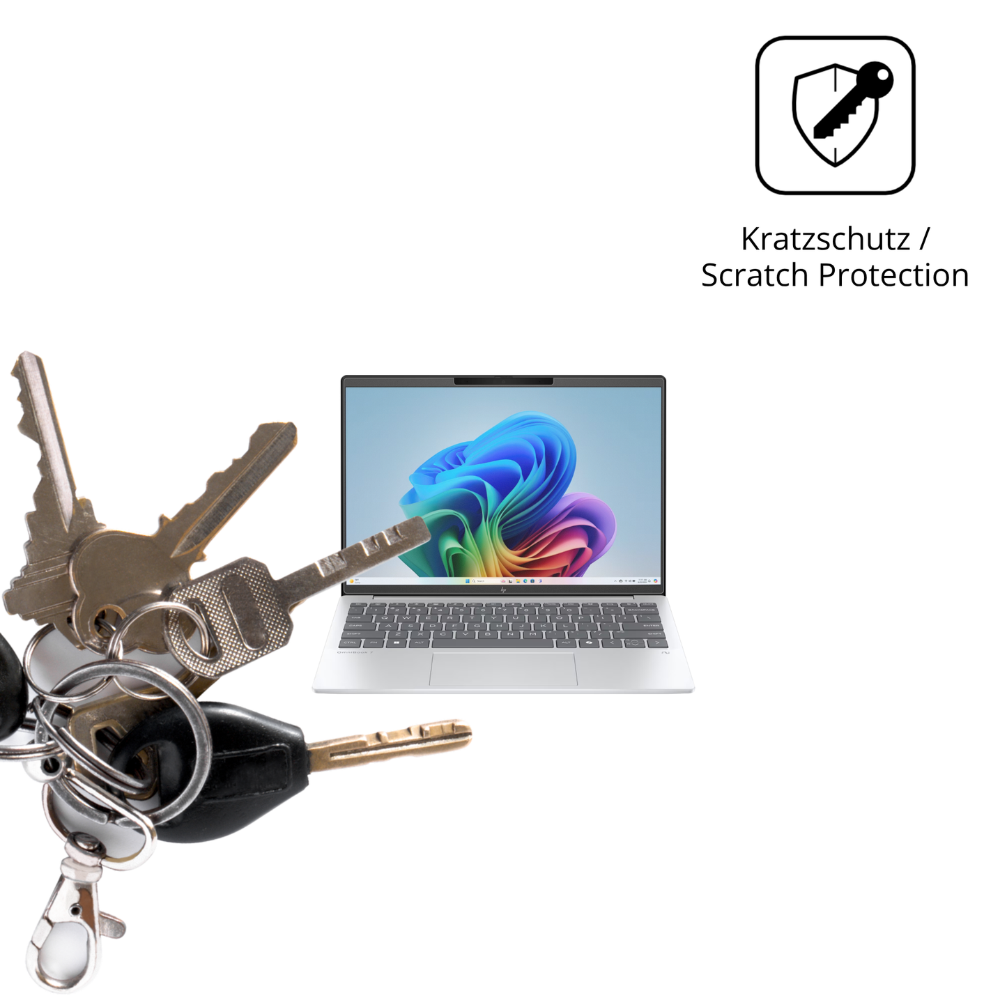 Schutz gegen Kratzer auf dem hpomnibook 7 aero 13 Glas durch Schlüssel oder Ähnliches