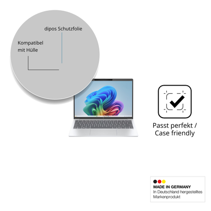 Schutzfolie mit optimaler Passform, zur Verwendung mit Hüllen geeignet