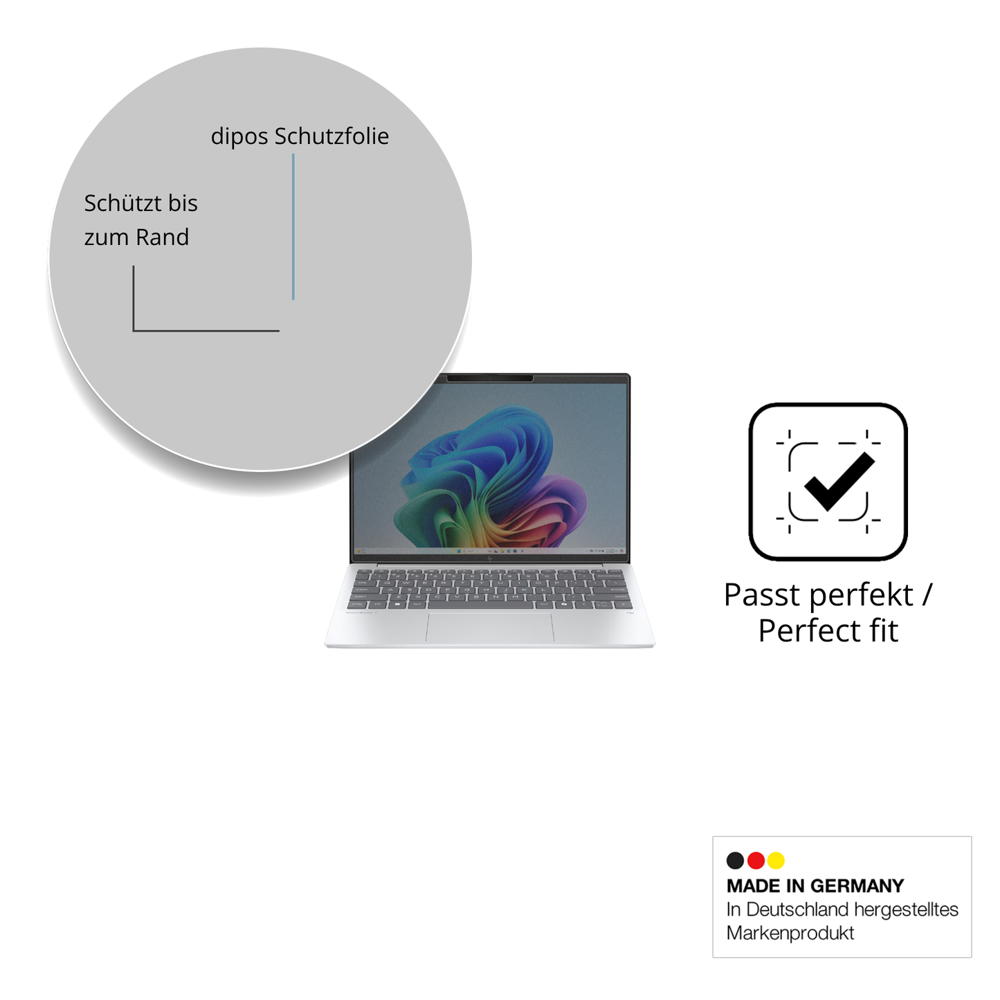 Schutz gegen Kratzer auf dem hpomnibook 7 aero 13 Glas durch Schlüssel oder Ähnliches