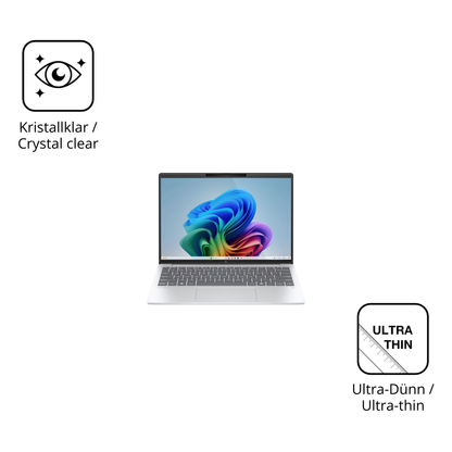 Dünne und klare Folie passend zugeschnitten für hpomnibook 7 aero 13
