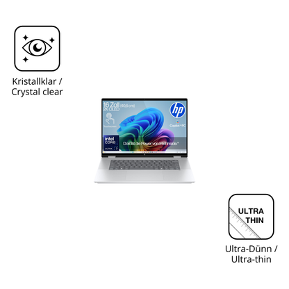 Dünne und klare Folie passend zugeschnitten für HP OmniBook X Flip Copilot Plus