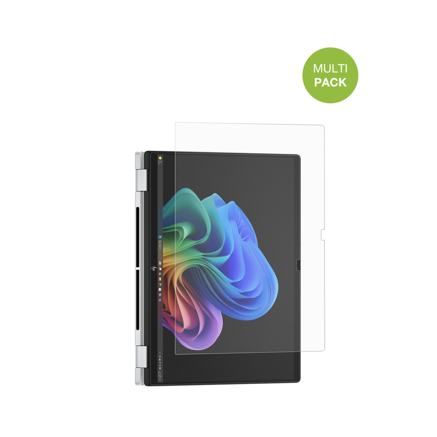 HPOmniBook X FlipNGAI16-as0771ng mit aufgebrachter dipos Displayschutzfolie, die lästige Fingerabdrücke minimiert