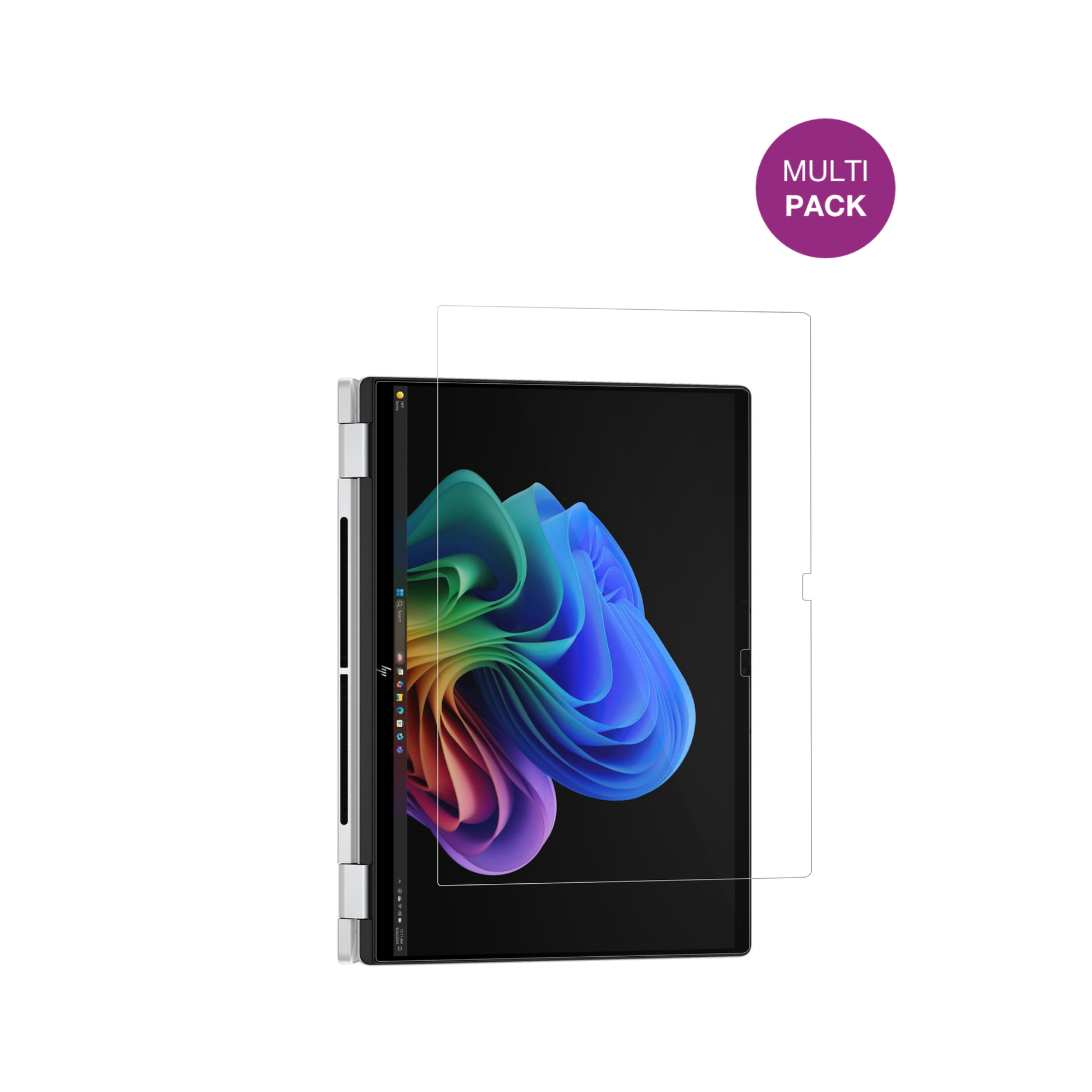 HPOmniBook X FlipNGAI16-as0771ng mit aufgebrachter dipos Displayschutzfolie, glasklare Darstellung ohne Einschränkungen