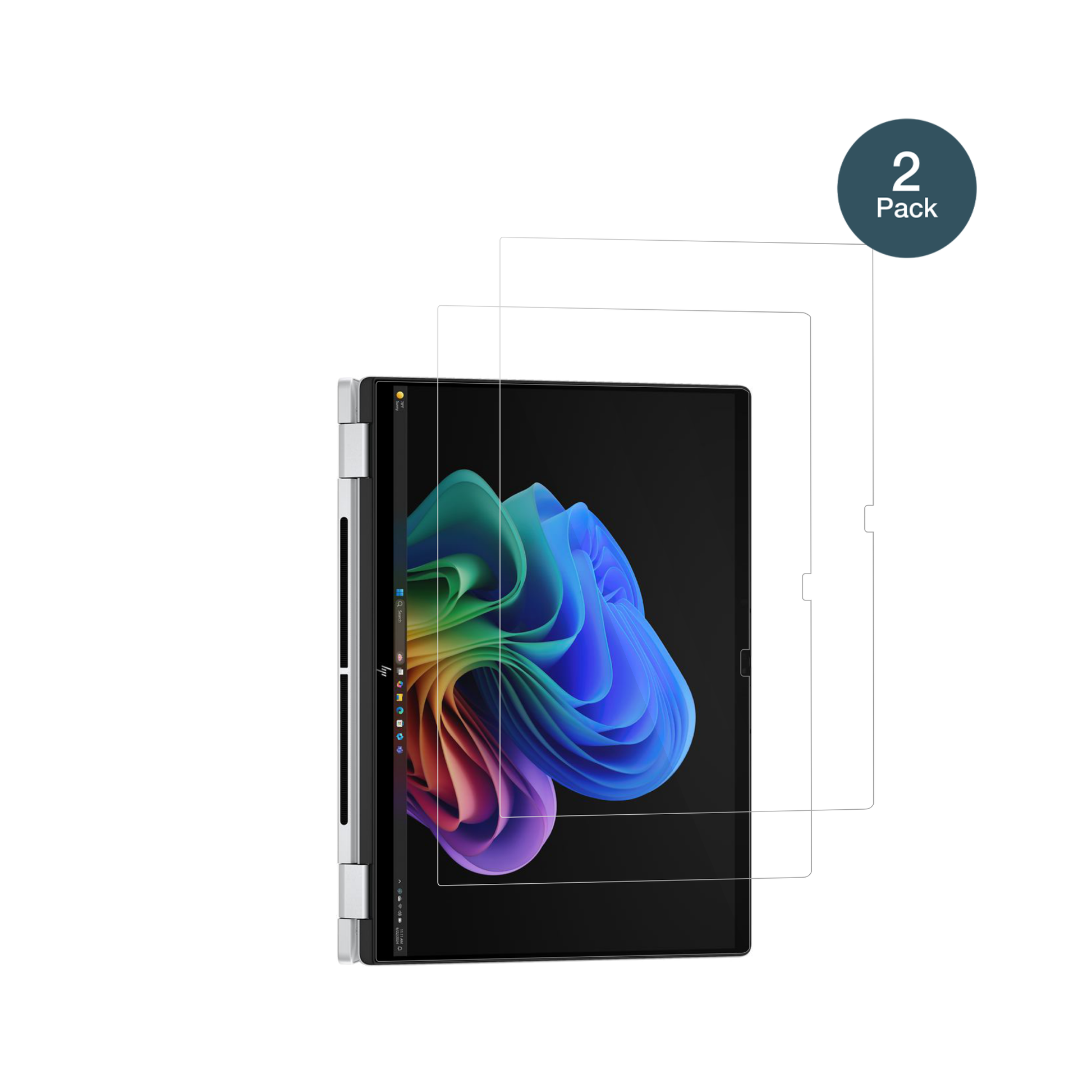 HPOmniBook X FlipNGAI16-as0771ng mit aufgebrachter dipos Flex Schutzfolie, glasklare Darstellung ohne Einschränkungen