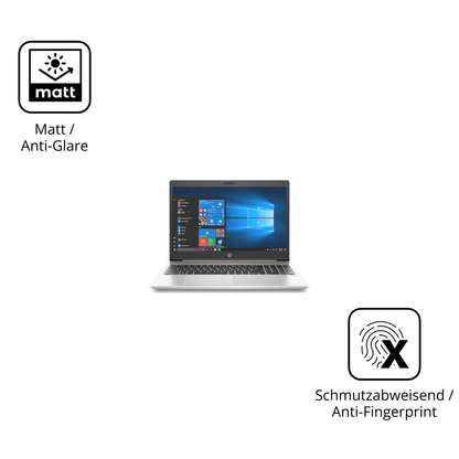 9H Hartbeschichtete, flexible Folie passend zugeschnitten für HP ProBook 450 G7