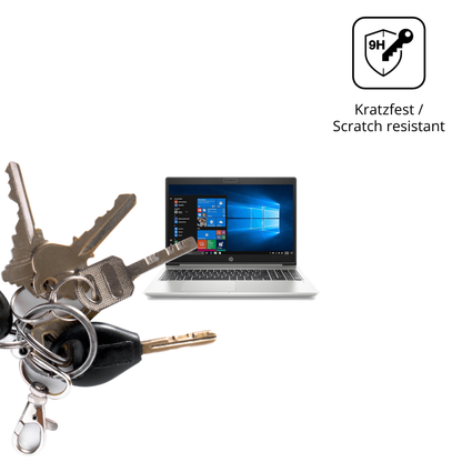 dipos Displayschutz für HP ProBook 450 G7, transparente Oberfläche, perfekte Passform auch für die Rundungen