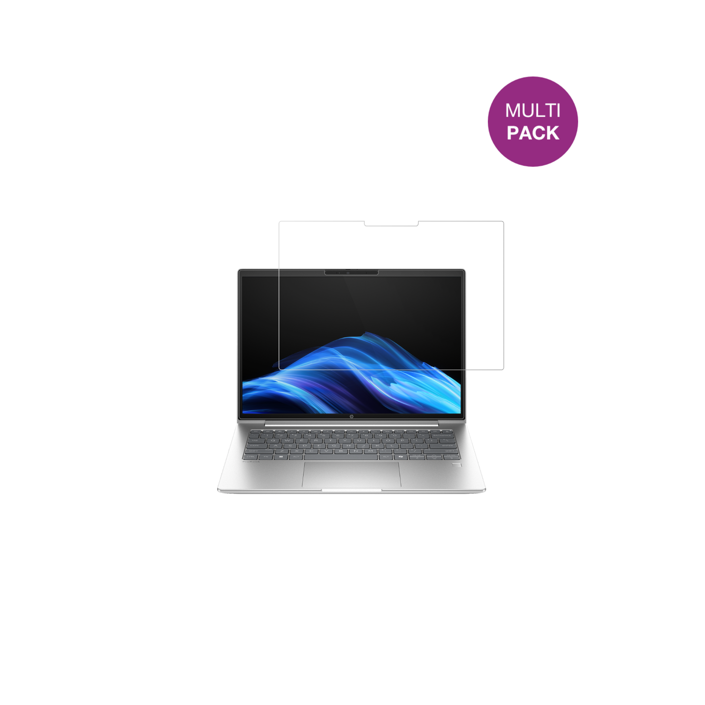 hpprobook 4 g1a 14 zoll mit aufgebrachter dipos Displayschutzfolie, glasklare Darstellung ohne Einschränkungen