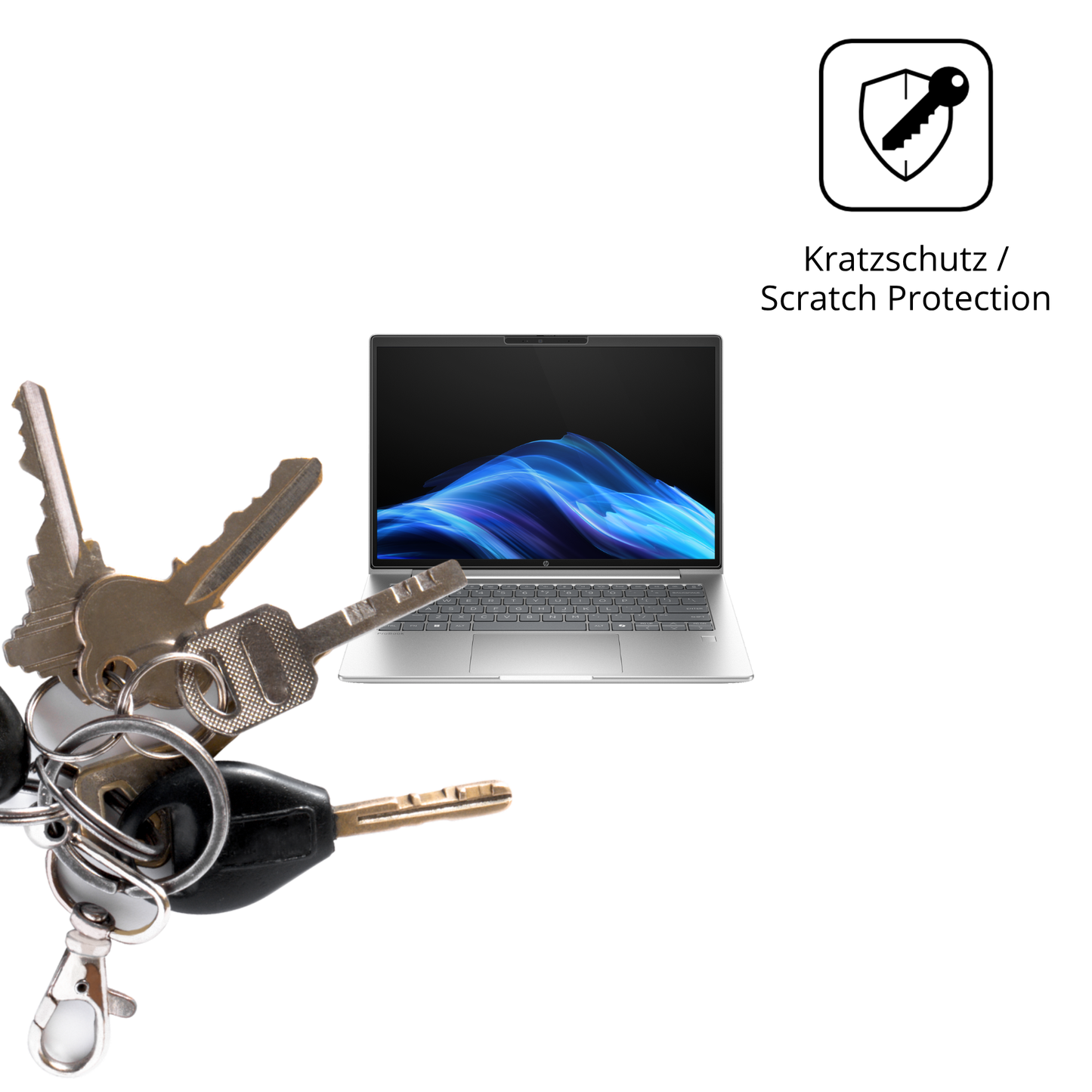 Schutz gegen Kratzer auf dem hpprobook 4 g1a 14 zoll Glas durch Schlüssel oder Ähnliches