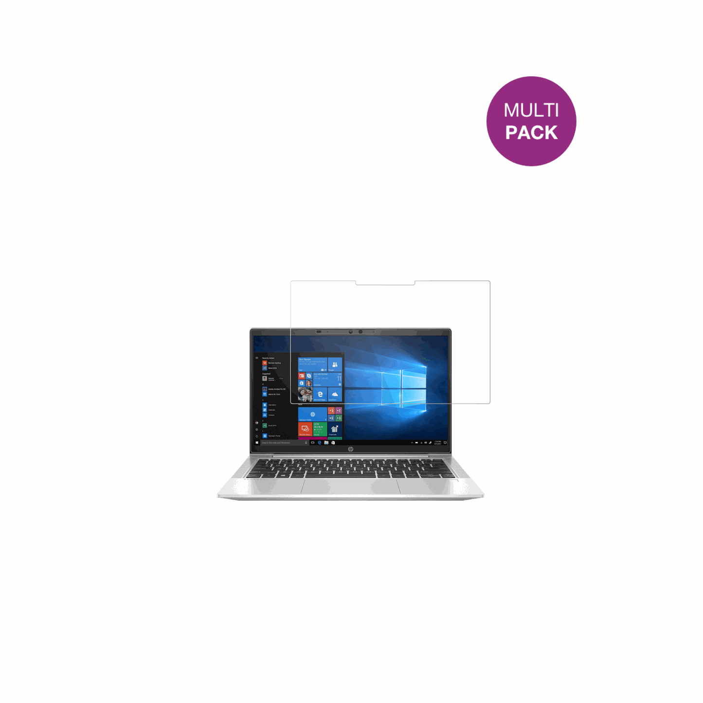 hpprobook 635 aero g8 mit aufgebrachter dipos Displayschutzfolie, glasklare Darstellung ohne Einschränkungen