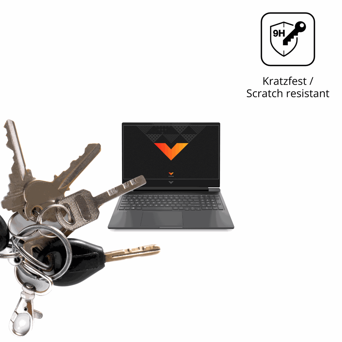 dipos Displayschutz für HP Victus 16 s0177ng, mattierte Oberfläche, robuste Festigkeit und perfekte Passform