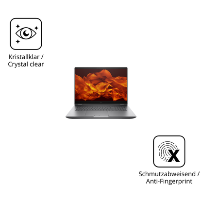 Flexible TPU-Folie passend zugeschnitten für HP ZBook Fury G1i 16 Zoll, vollständige Abdeckung