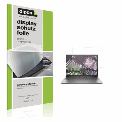 Matte Displayschutzfolie von dipos passend für HP ZBook X G1i, präziser Zuschnitt und blasenfrei montiert