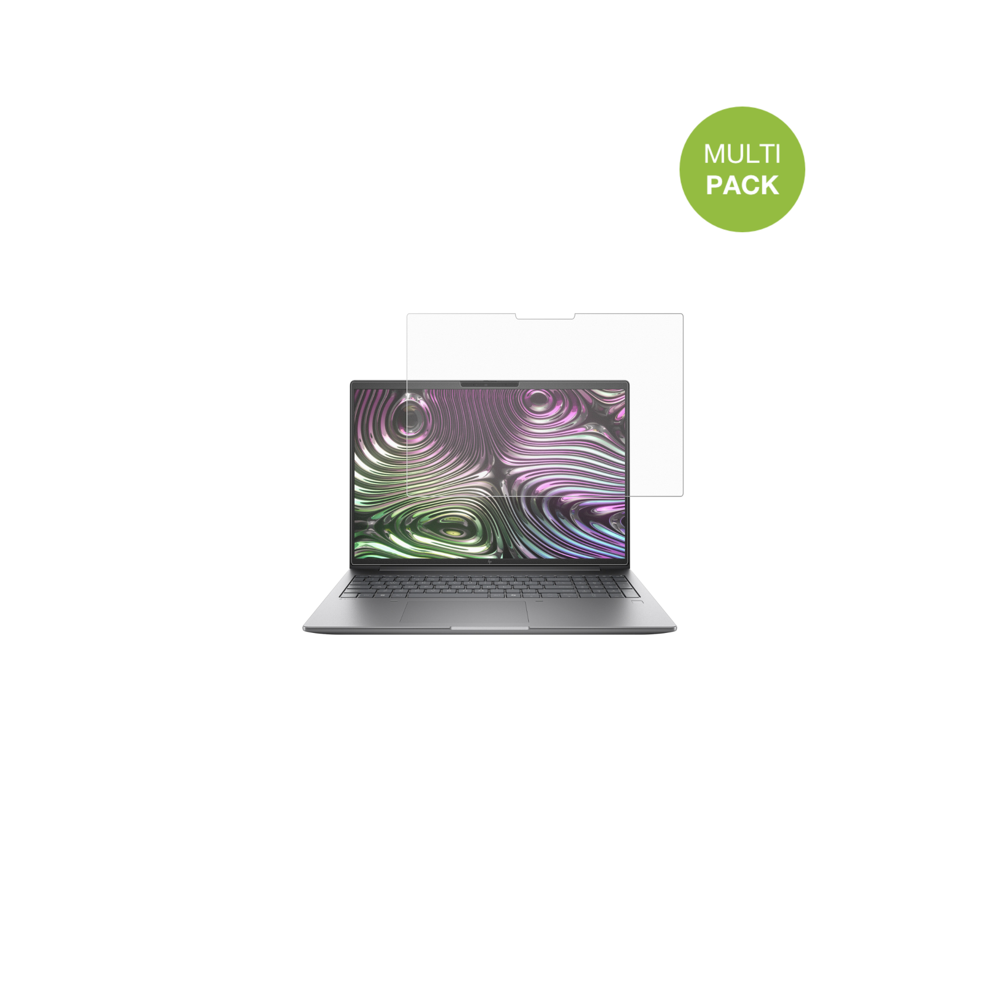 HPZbook X G1i 16 Zoll mit aufgebrachter dipos Displayschutzfolie, die lästige Fingerabdrücke minimiert