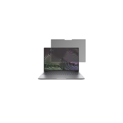 HPZbook X G1i 16 Zoll mit aufgebrachtem dipos Displayschutz, der seitliche Einblicke blockiert