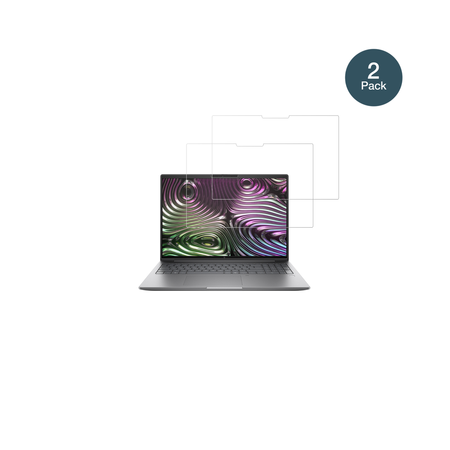 HPZbook X G1i 16 Zoll mit aufgebrachter dipos Flex Schutzfolie, glasklare Darstellung ohne Einschränkungen
