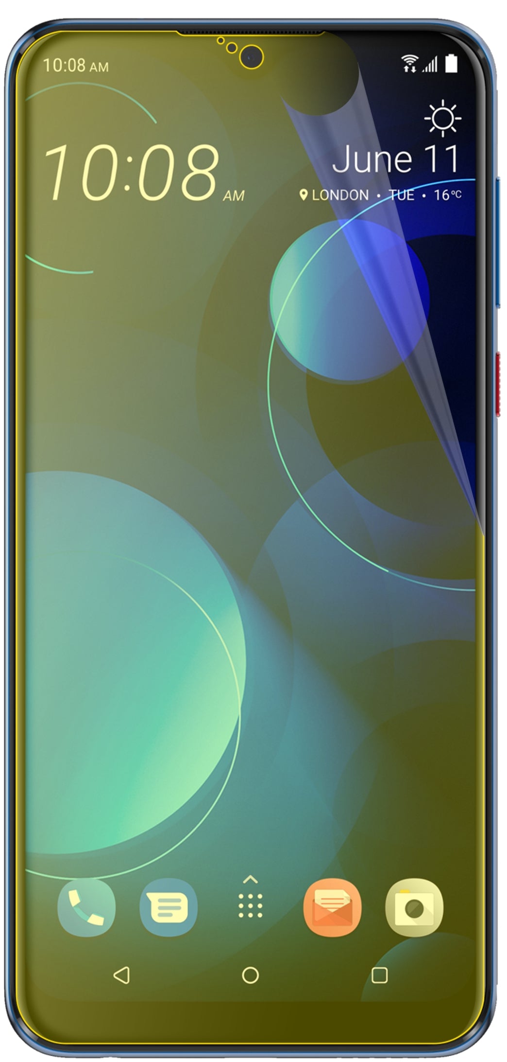 dipos Displayschutz für HTC Desire 19 Plus, transparente Oberfläche, geringe Dicke und perfekte Passform