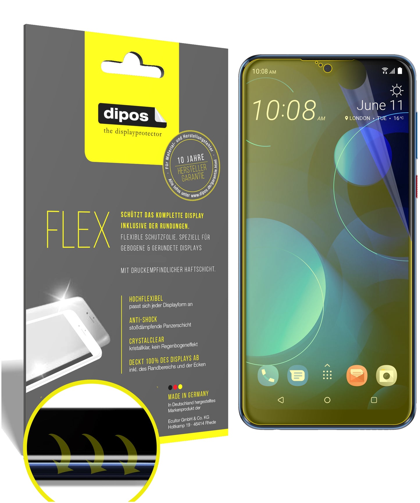 3D Full Cover Displayschutzfolie: Case-freundlicher Schutz mit perfekter Passform für dein Display. 