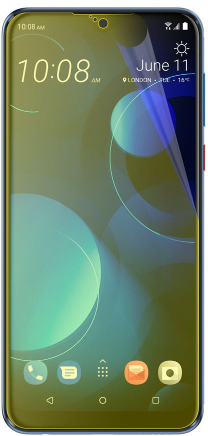 3x Full Cover Screen Protector for HTC Desire 19 Plus – Covers Curved Edges | dipos