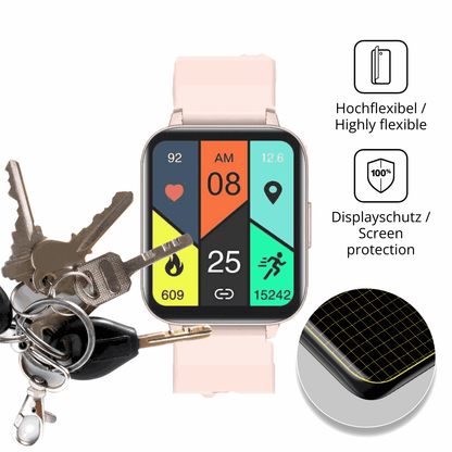 dipos Displayschutz für Huakua G20 1.69, transparente Oberfläche, perfekte Passform auch für die Rundungen