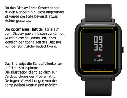 5x Screen Protector for Huami Amazfit Bip S Protection Anti Glare dipos