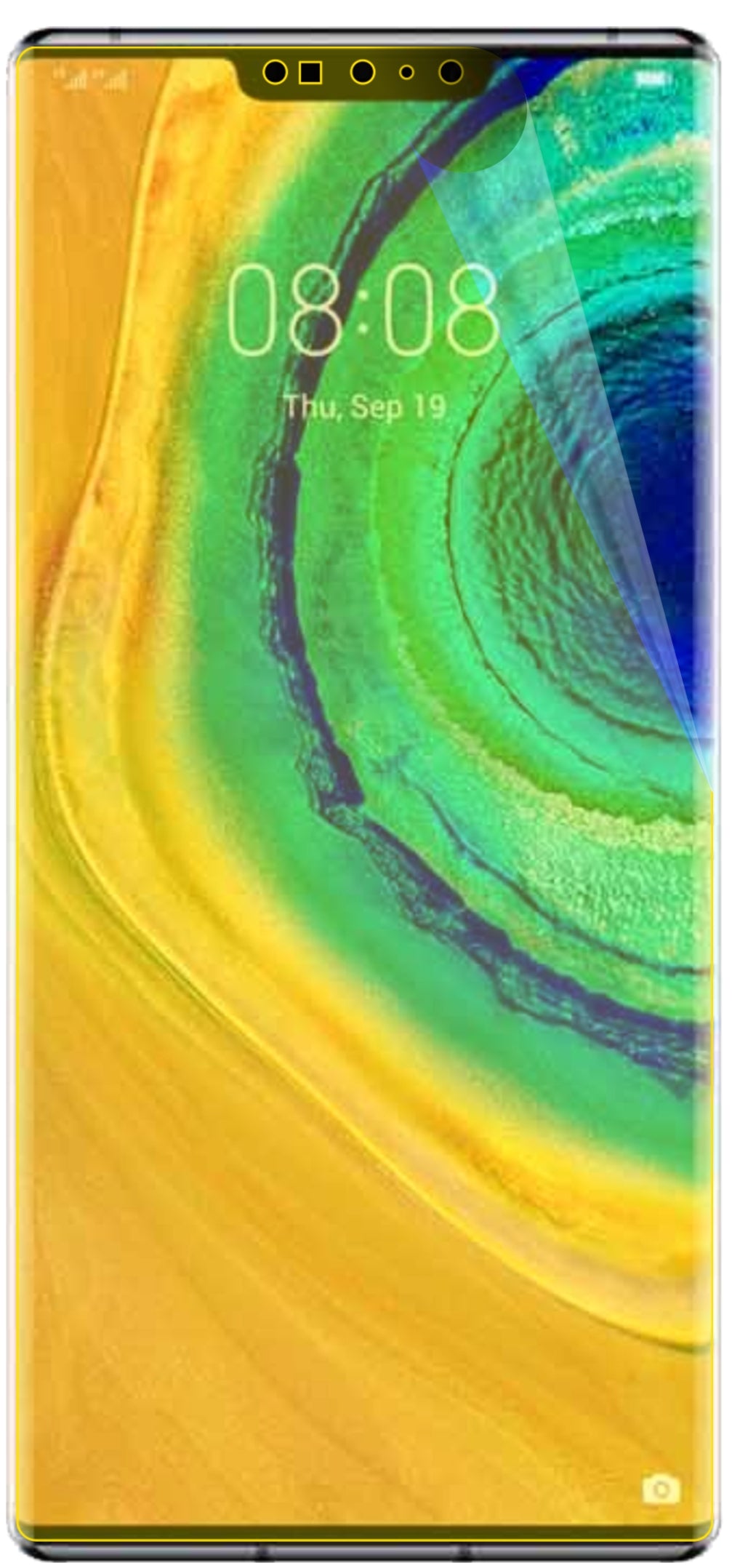 dipos Displayschutz für Huawei Mate 30E Pro, transparente Oberfläche, geringe Dicke und perfekte Passform