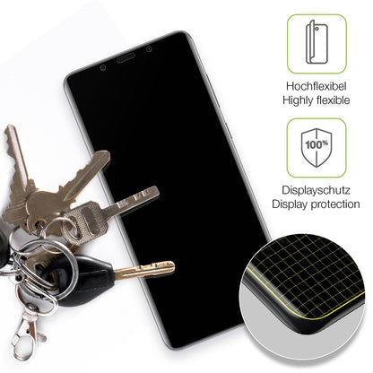 dipos Displayschutz für Huawei Mate 50 RS Porsche Design, transparente Oberfläche, perfekte Passform auch für die Rundungen