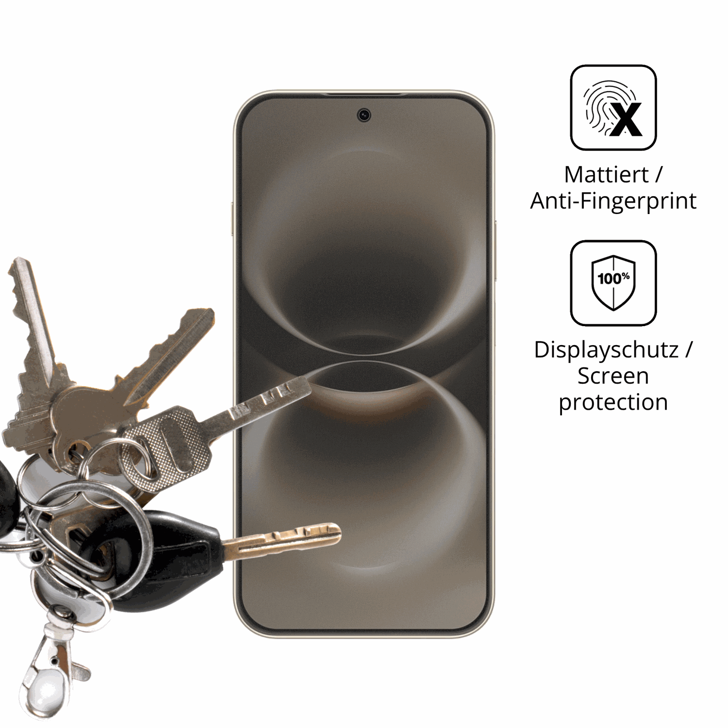 dipos Displayschutz für Huawei Nova 15 Max, mattierte Oberfläche, Blickschutzfilter und perfekter Passform