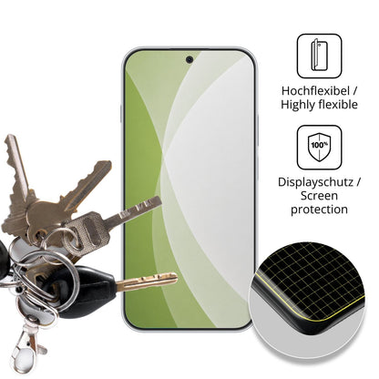 dipos Displayschutz für Huawei Nova 16 SE, transparente Oberfläche, perfekte Passform auch für die Rundungen