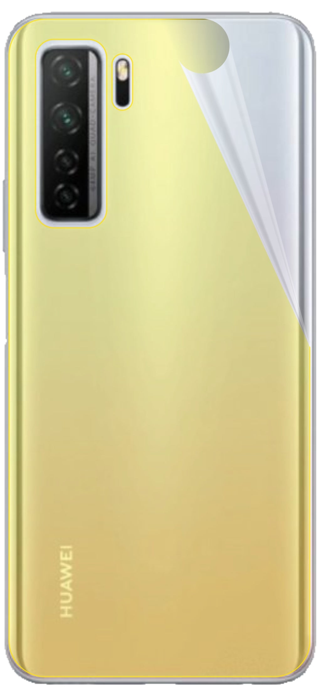 dipos Displayschutz für Huawei nova 7 SE Rückseite, transparente Oberfläche, geringe Dicke und perfekte Passform