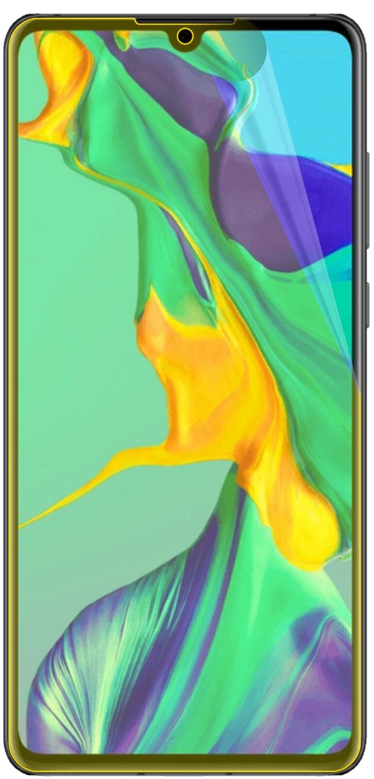 dipos Displayschutz für Huawei P30, transparente Oberfläche, geringe Dicke und perfekte Passform