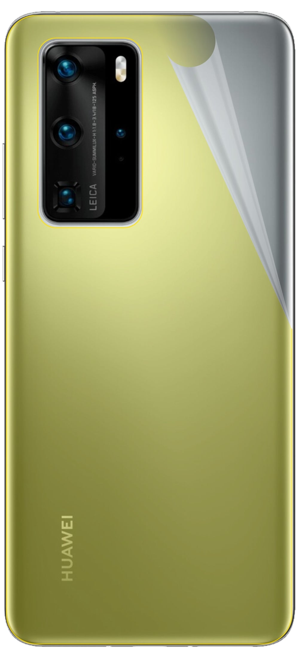 dipos Displayschutz für Huawei P40 Rückseite, transparente Oberfläche, geringe Dicke und perfekte Passform