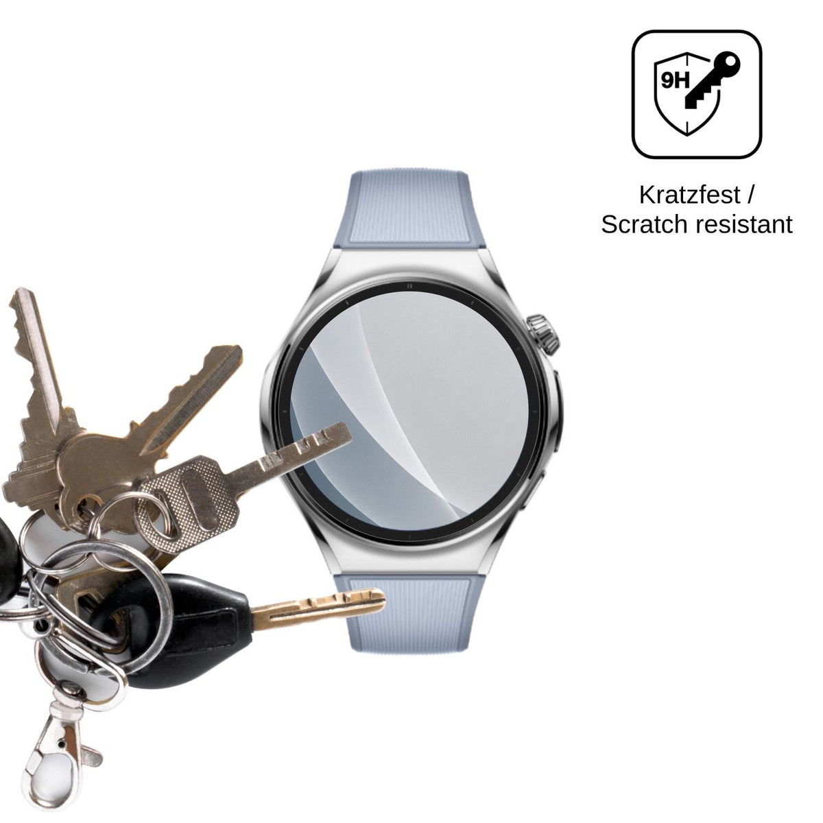 2x Screen Protector for Huawei Watch 6 46 mm matte Flexible Glass 9H dipos