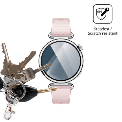 dipos Displayschutz für Huawei Watch GT 7 41 mm, transparente Oberfläche, perfekte Passform auch für die Rundungen