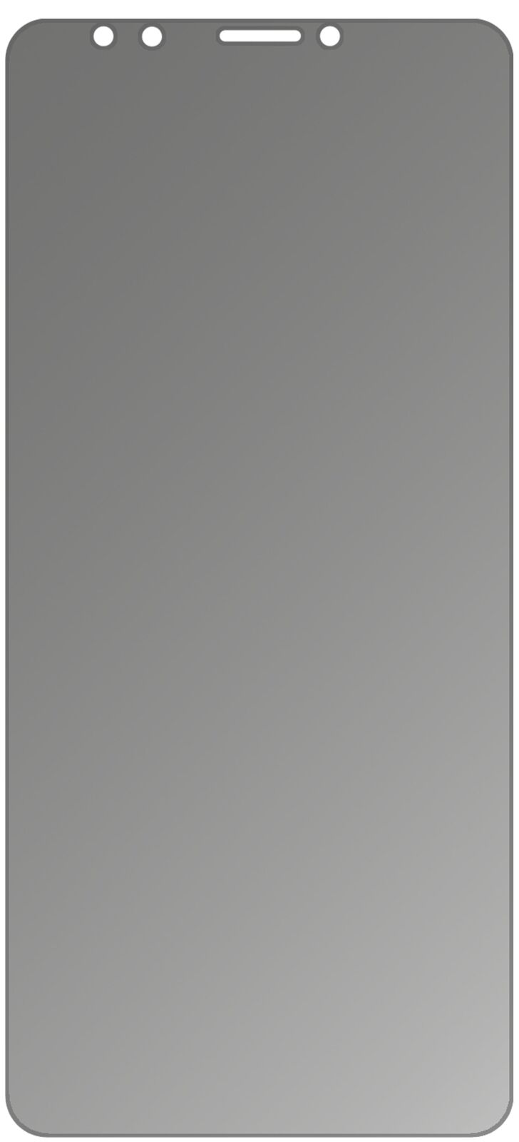 dipos Displayschutz für Huawei Y7 Prime (2018), mattierte Oberfläche, Blickschutzfilter und perfekter Passform