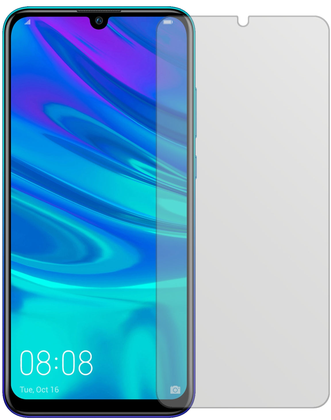 HuaweiEnjoy 9S mit aufgebrachter dipos Displayschutzfolie, die lästige Fingerabdrücke minimiert