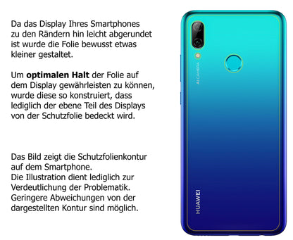 Dünne und klare Folie passend zugeschnitten für Huawei Enjoy 9S Rückseite