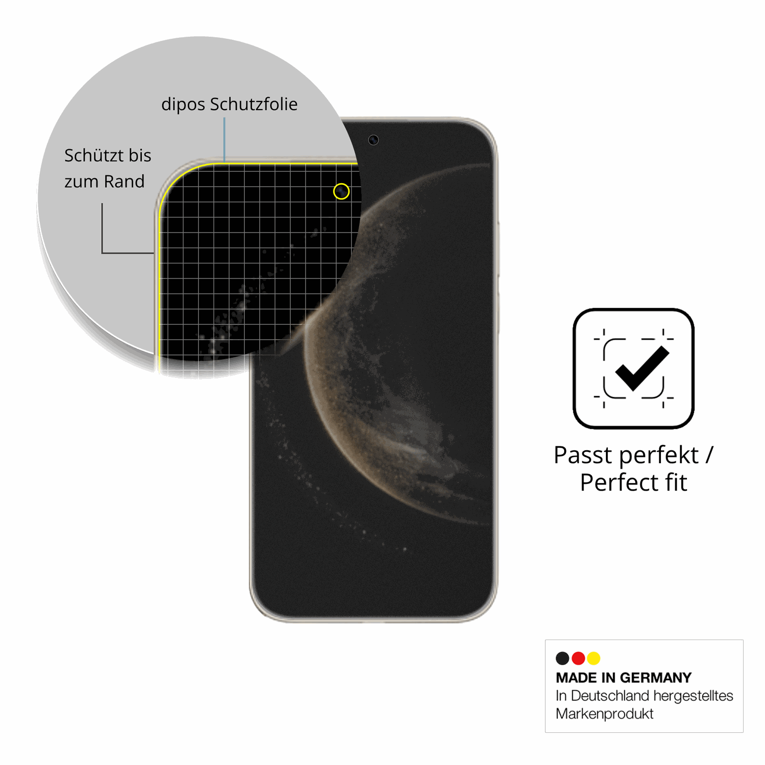 Schutz gegen Kratzer auf dem huaweimate 70 air Glas durch Schlüssel, Stöße gegen die Tischkante oder Stürze