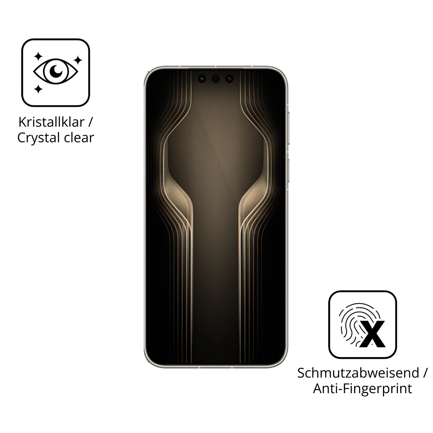 Flexible TPU-Folie passend zugeschnitten für huaweimate 80 rs, vollständige Abdeckung