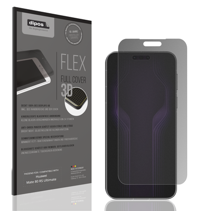 Blickschutzfolie von dipos passend für Huawei Mate 80 RS Ultimate, 100% Displayabdeckung und blasenfreie Montage