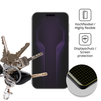 dipos Displayschutz für Huawei Mate 80 RS Ultimate, mit Blickschutzfilter und perfekter Passform auch für die Rundungen