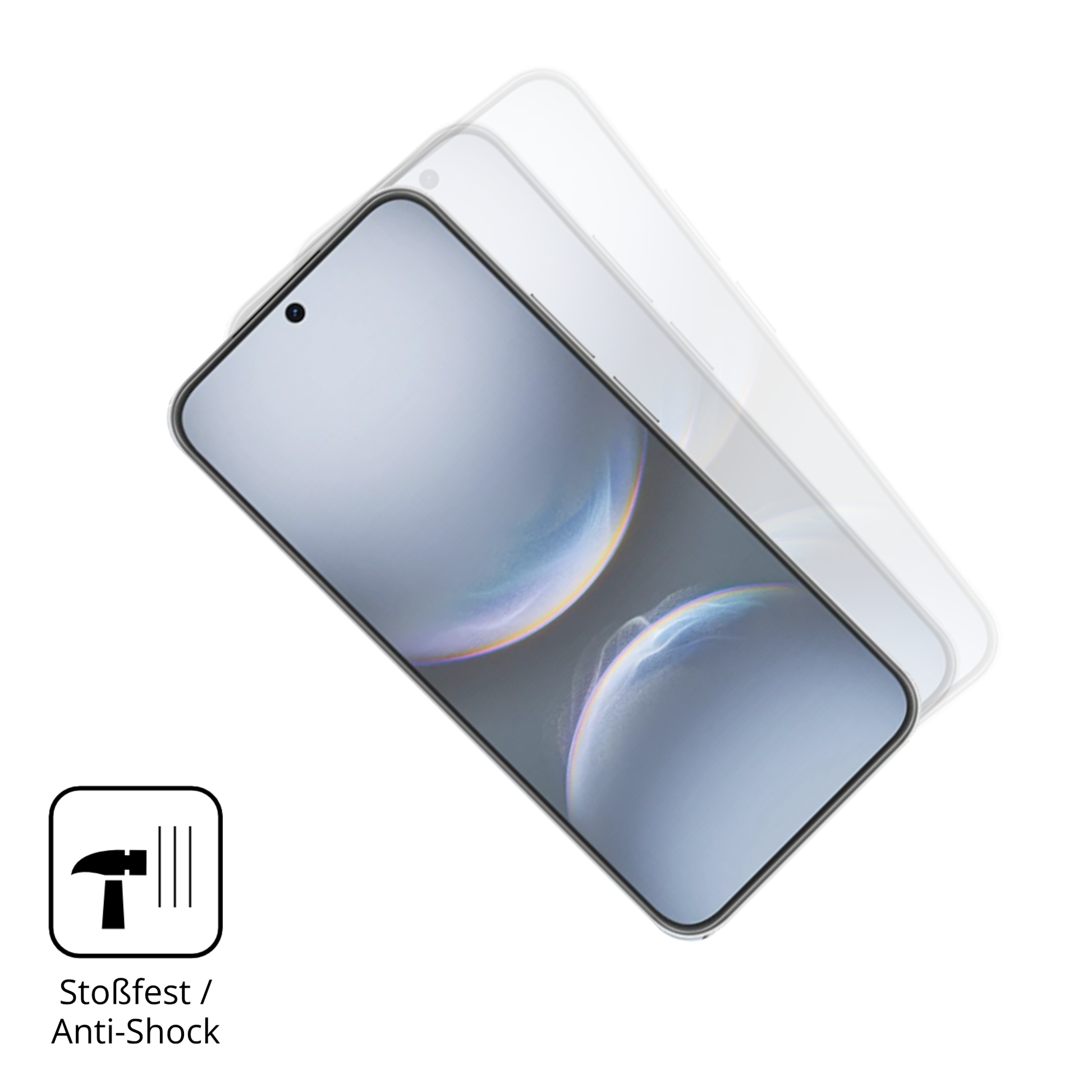 Schutz gegen Kratzer auf dem Huawei Nova 14 Vitality Glas durch Schlüssel, Stöße gegen die Tischkante oder Stürze