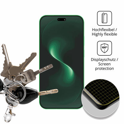 dipos Displayschutz für Huawei Nova 15 Ultra, transparente Oberfläche, perfekte Passform auch für die Rundungen