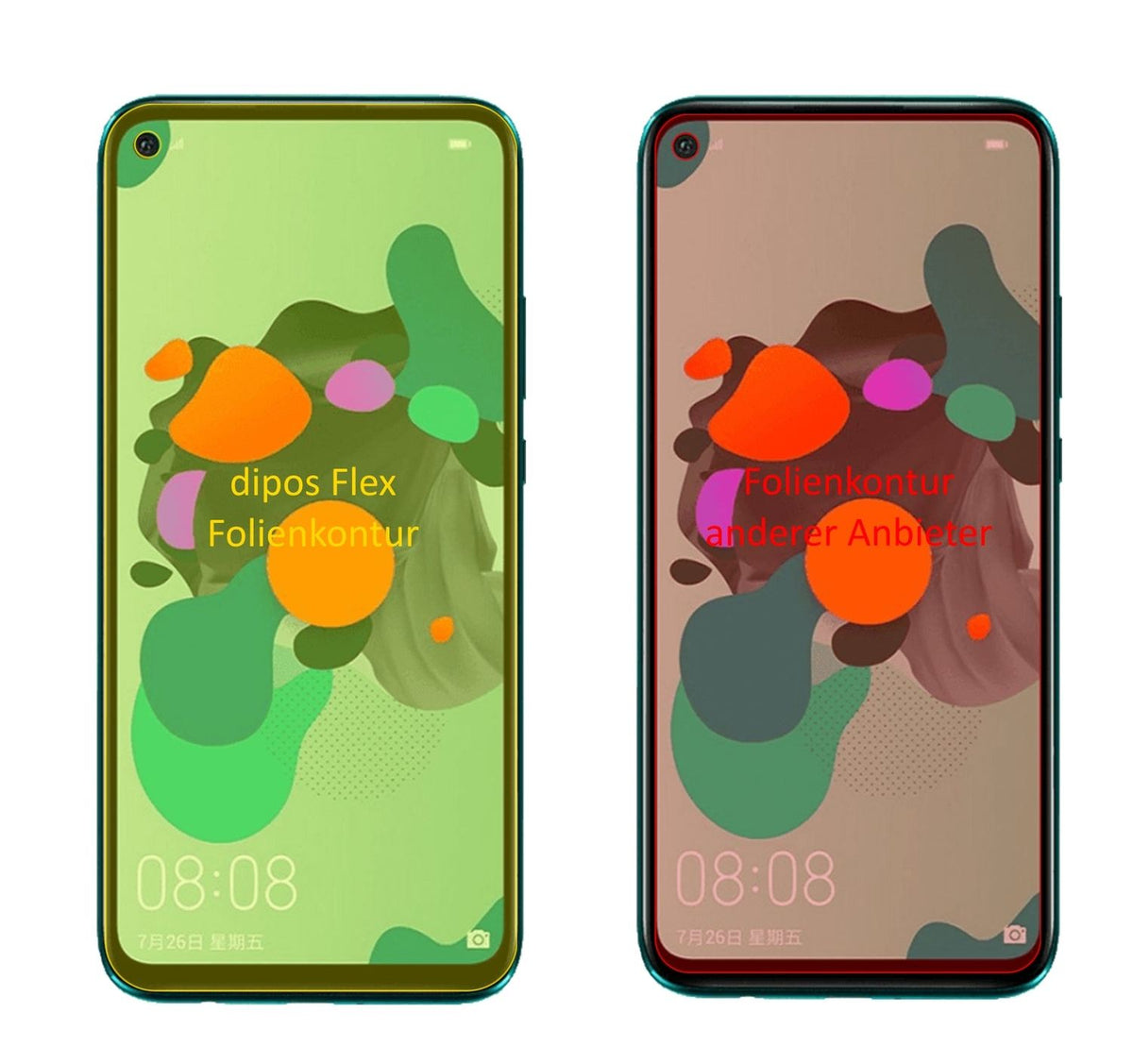 3x Screen Protector for Huawei nova 5i Pro Protective Film covers 100% Flex