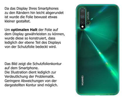 Dünne und klare Folie passend zugeschnitten für Huawei nova 5 Pro Rückseite